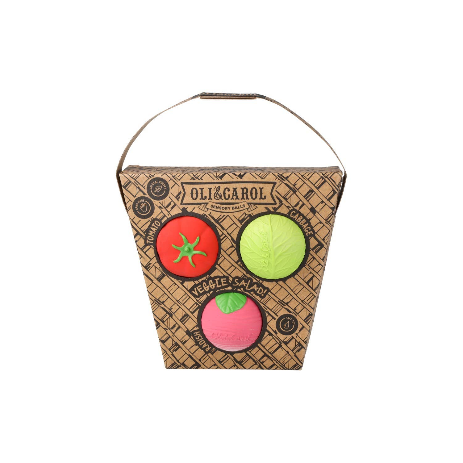 Oli & Carol Veggie Salad Baby Sensory Balls