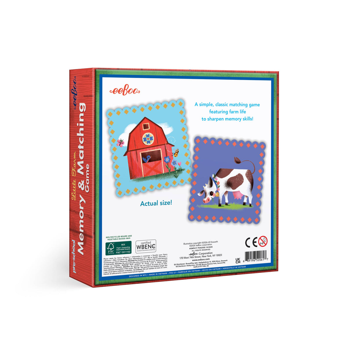 eeBoo Little Farm Pre-School Matching Game