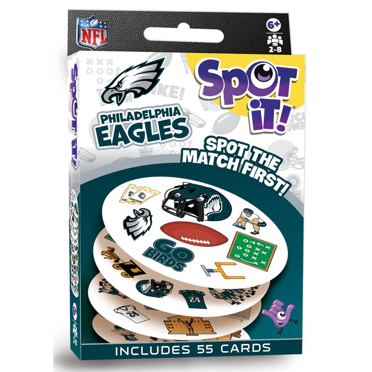 Masterpieces Puzzles - Philadelphia Eagles Spot It! Card Game