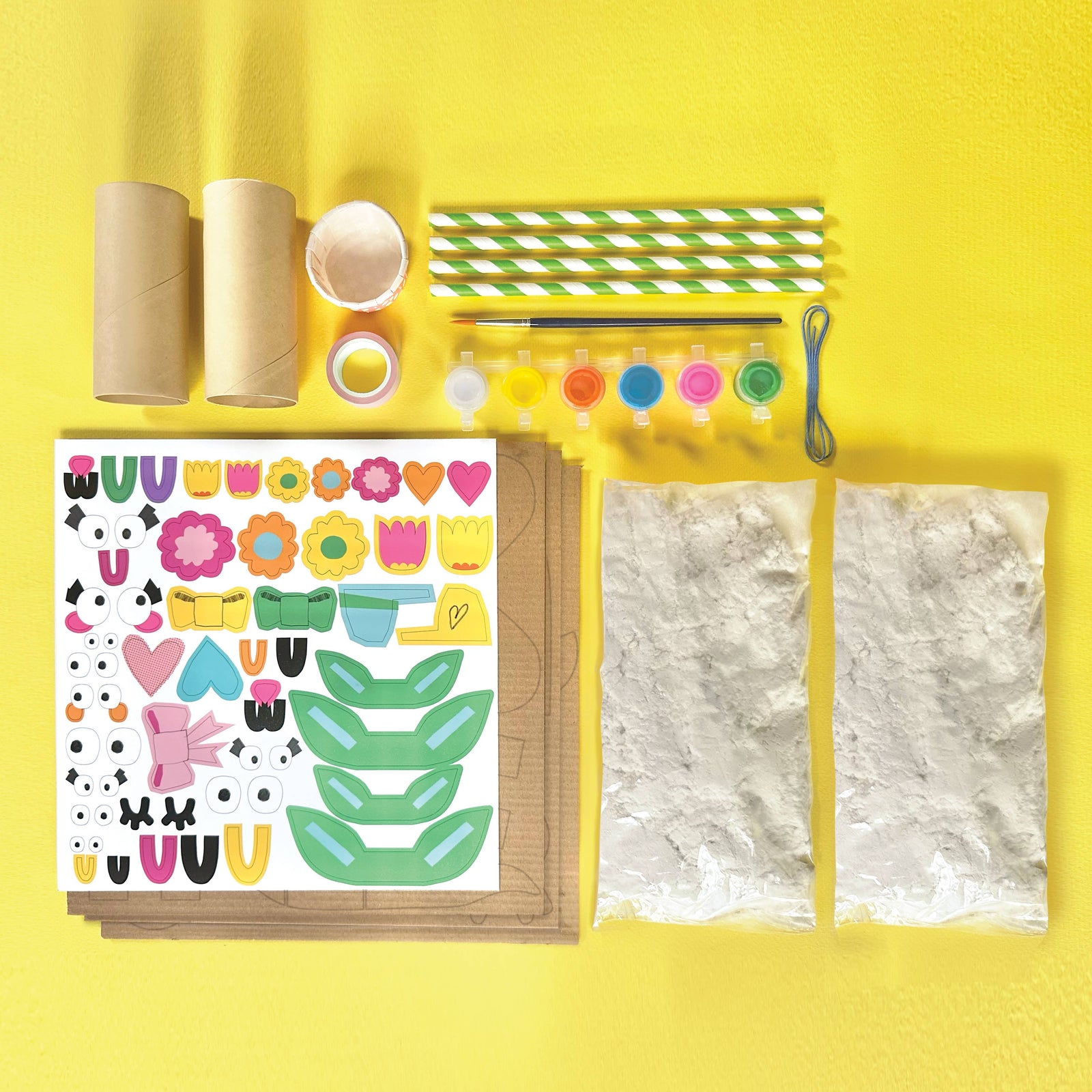 Bright Stripes Paper Mache All Day Kit
