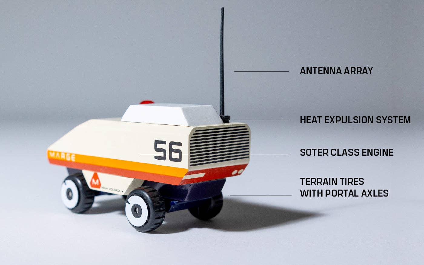Candylab Toys Mars Rover Candy Car