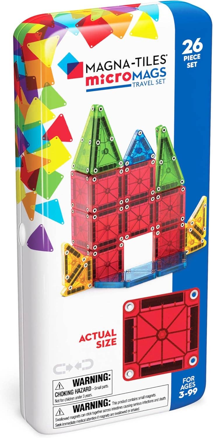 Magna-Tiles | MicroMAGS 26-Piece Travel Set