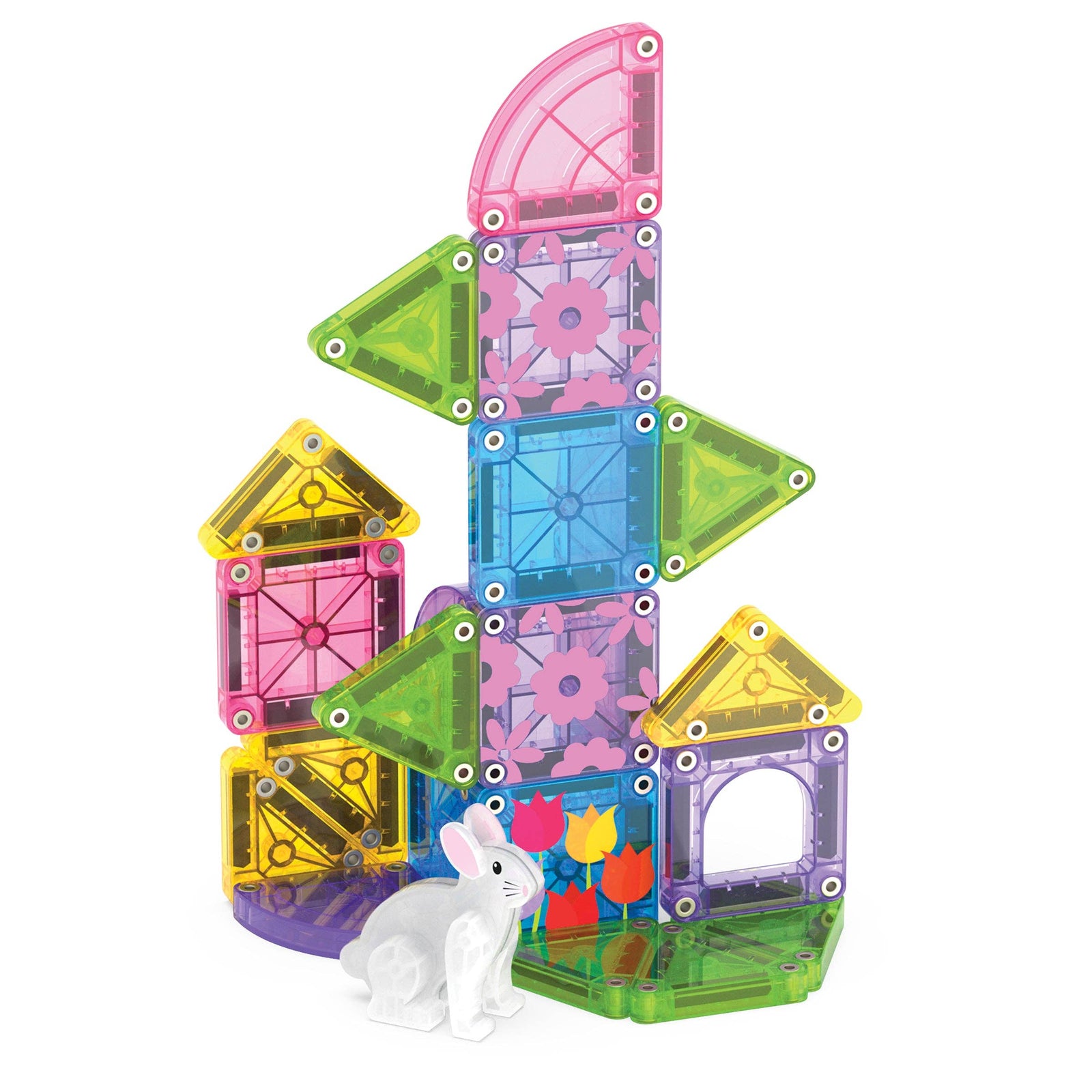 Magna-Tiles MicroMags Travel Set | Spring Garden