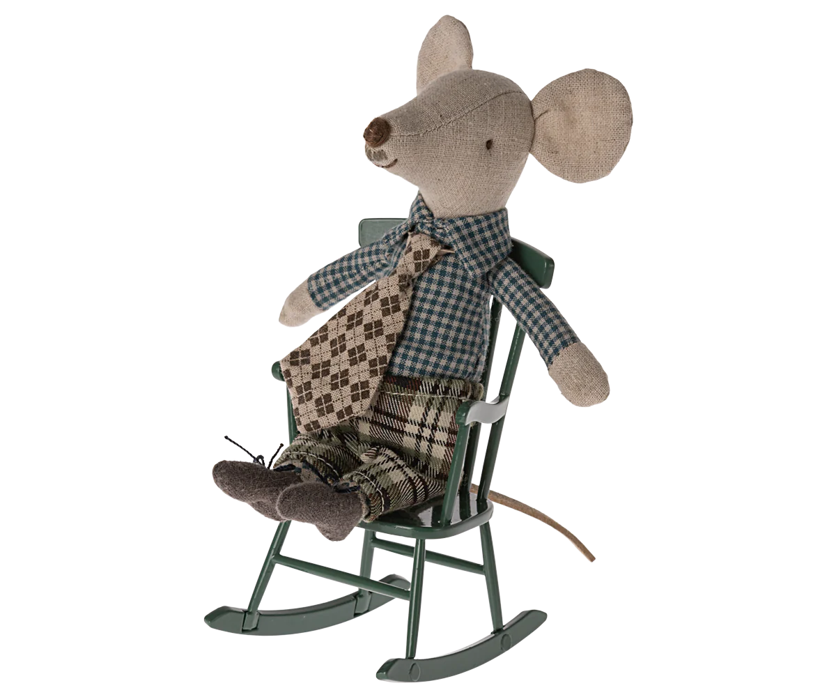 Maileg Mouse Rocking Chair | Dark Green