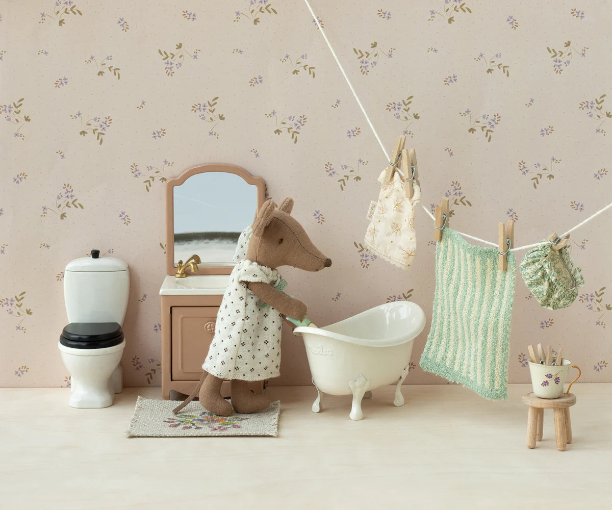 Maileg Sink with Mirror | Dark Powder