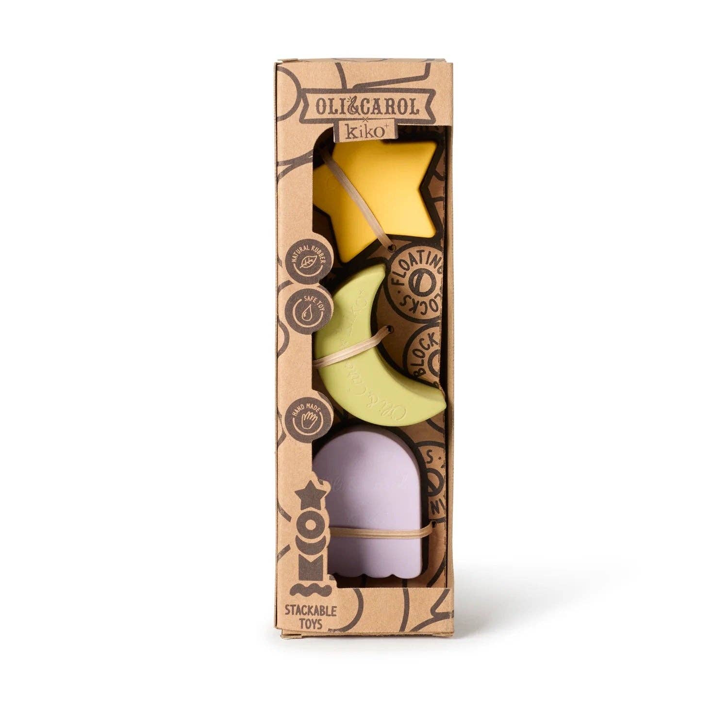 kiko+ & gg* Geometric Figures Baby Stacking Toy Blocks | Star Set