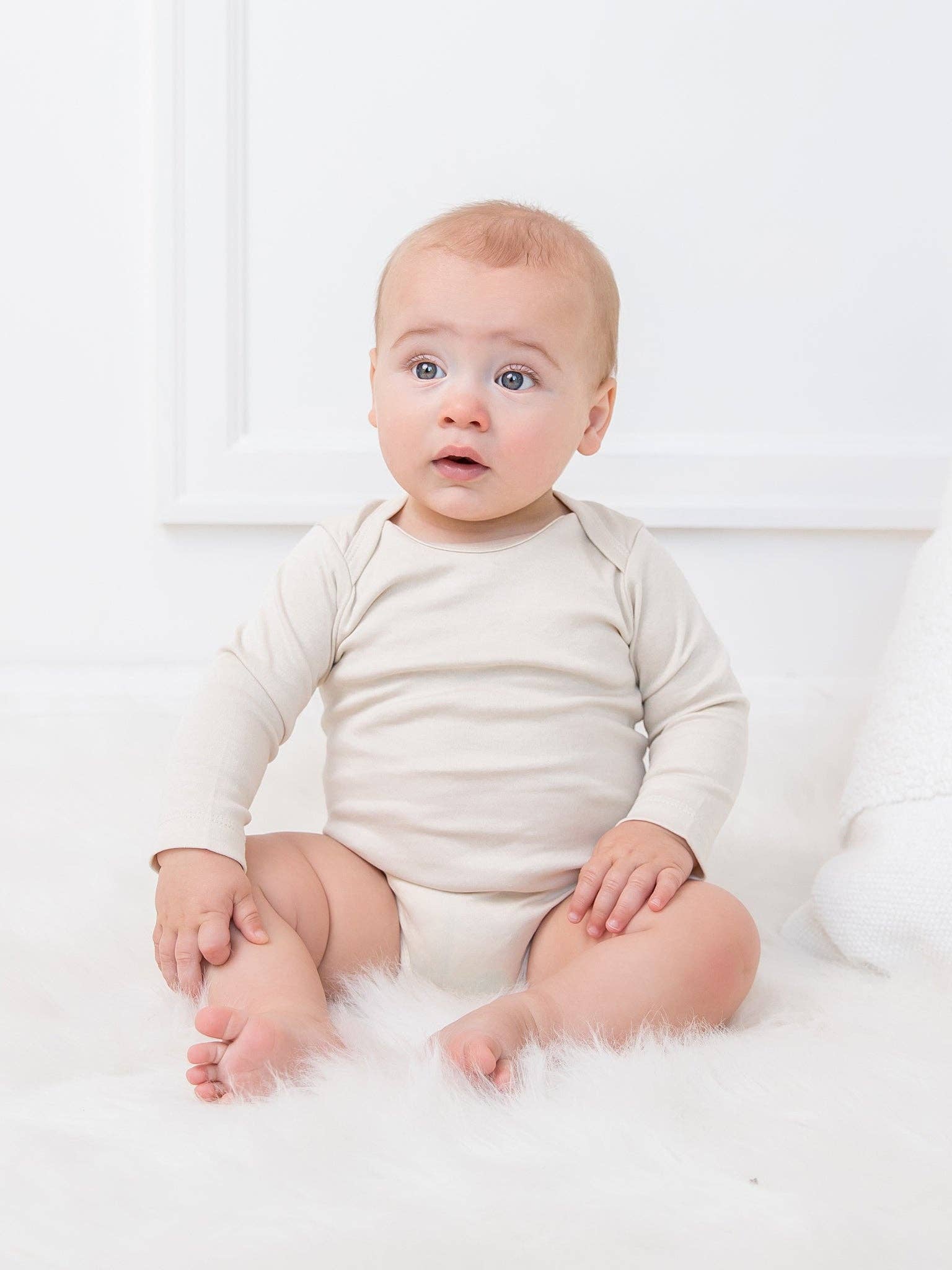 Colored Organics Classic Long Sleeve Bodysuit | Natural