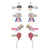Mimi & Lula Birthday Theme Hair Clips