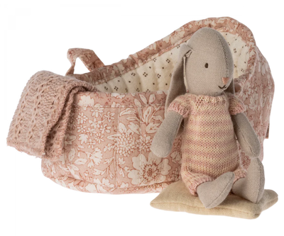 Maileg Bunny in a Carry Cot | Assorted Colors