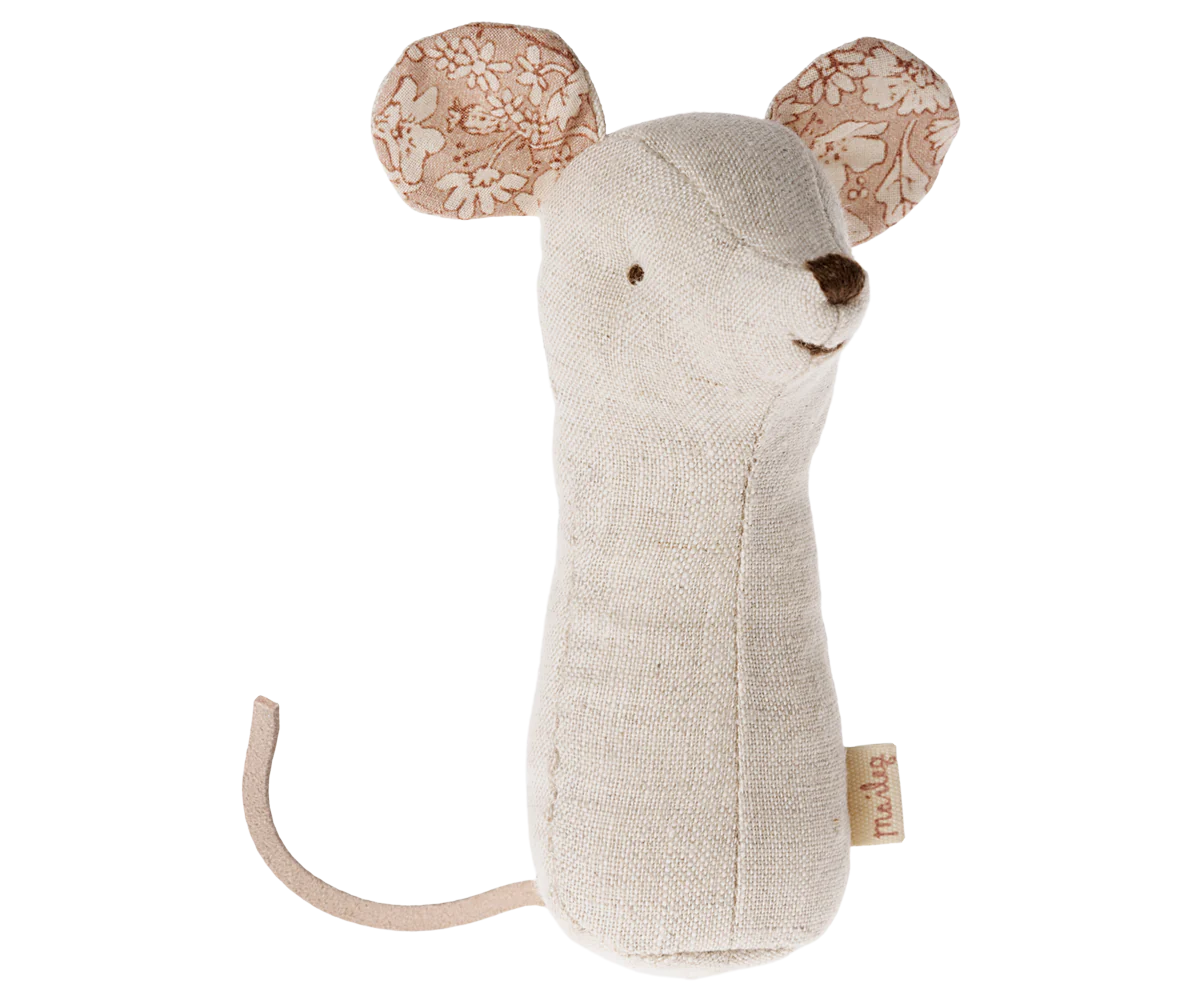 Maileg Lullaby Friend Rattles | Nature Mouse