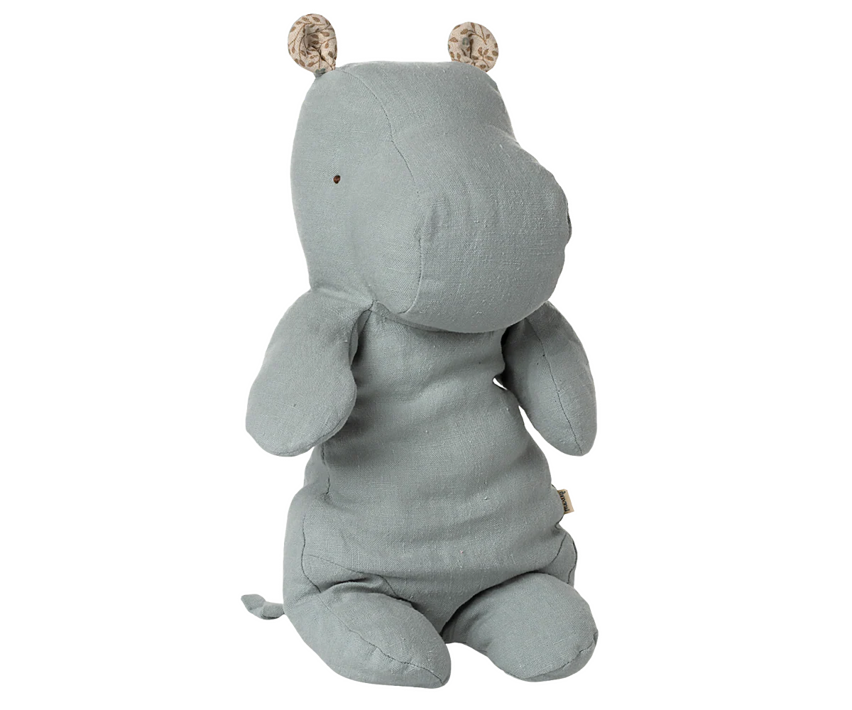 Maileg Medium Hippo | Blue Grey