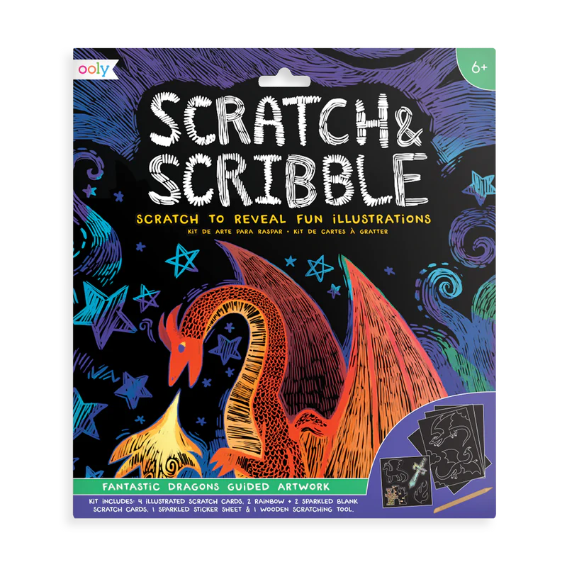 OOLY Scratch & Scribble | Fantastic Dragons