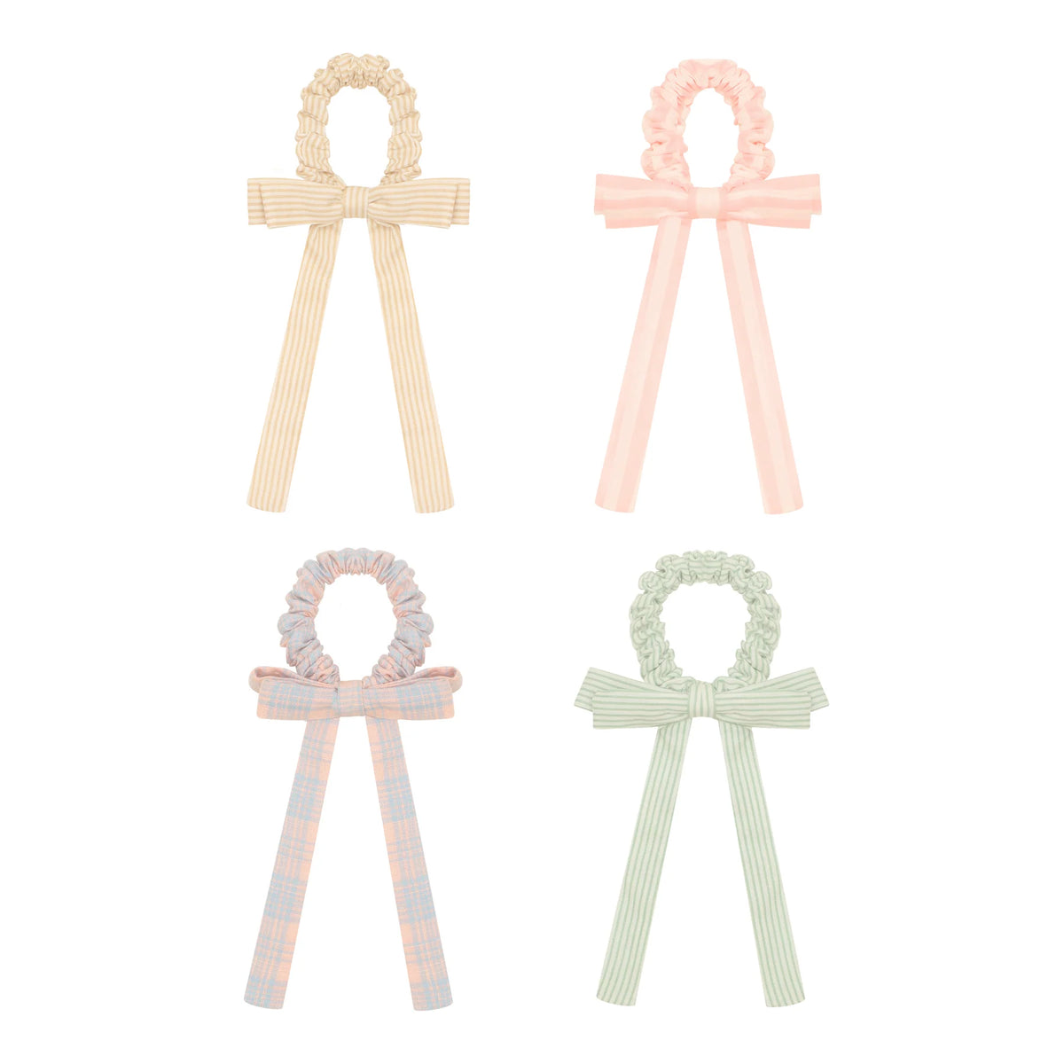 Mimi &amp; Lula Summer Stripes Bow Scrunchies