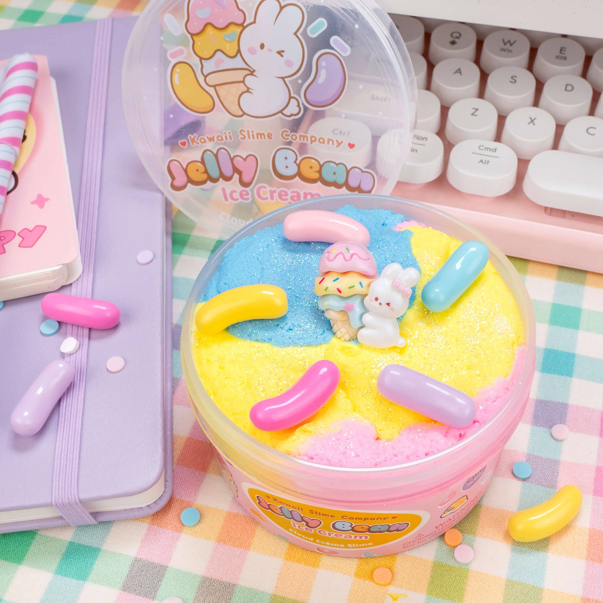 Kawaii Slime Company - Jelly Bean Ice Cream Cloud Creme Slime