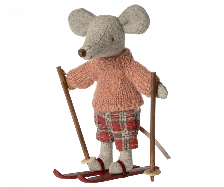 Maileg Winter Mouse with Ski Set | Big Sister