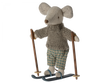 Maileg Winter Mouse with Ski Set | Big Brother