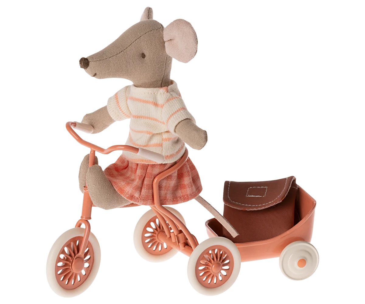Maileg Tricycle Mouse | Coral Big Sister