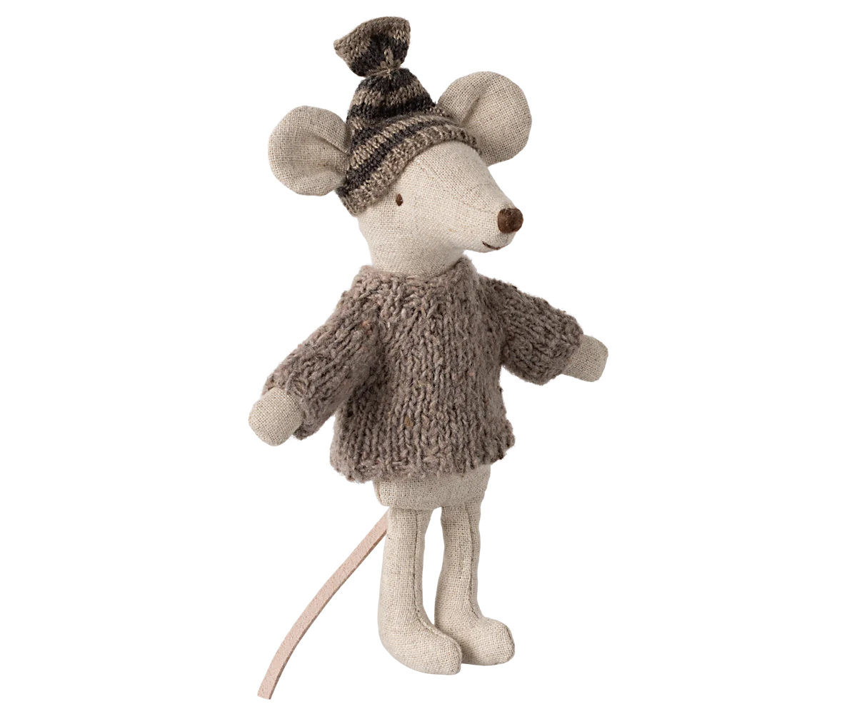 Maileg Knitted Sweater and Hat | Big Brother Mouse