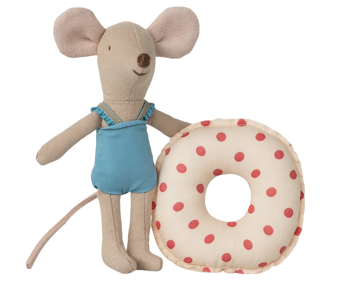 Maileg Little Sister Mouse with Float | Red Dot