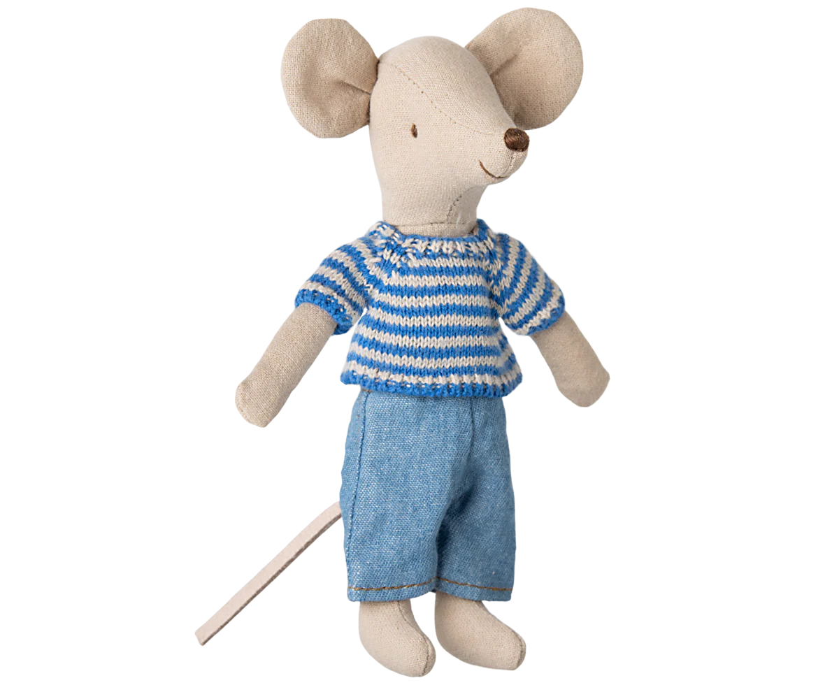 Maileg Knitted Sweater and Pants | Big Brother Mouse