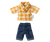 Maileg Yellow Check Shirt + Pants | Dad Mouse