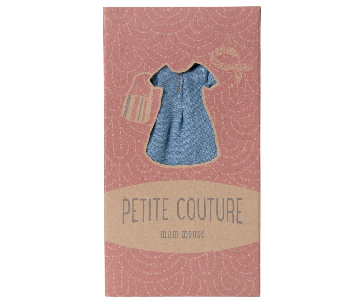 Maileg Denim Dress, Headband, + Bag | Mum Mouse