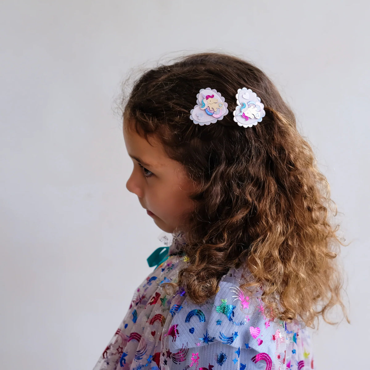 Mimi & Lula Unicorn Heart Salon Hair Clips
