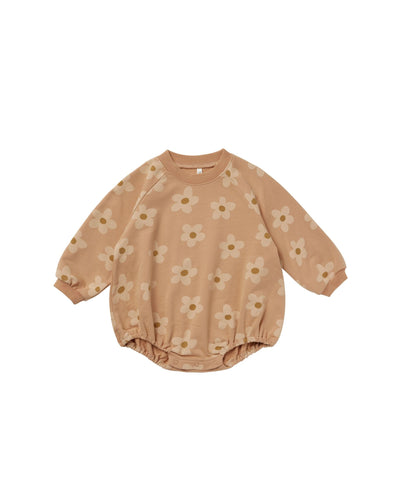 Rylee + Cru Crew Neck Romper | Melon Daisy