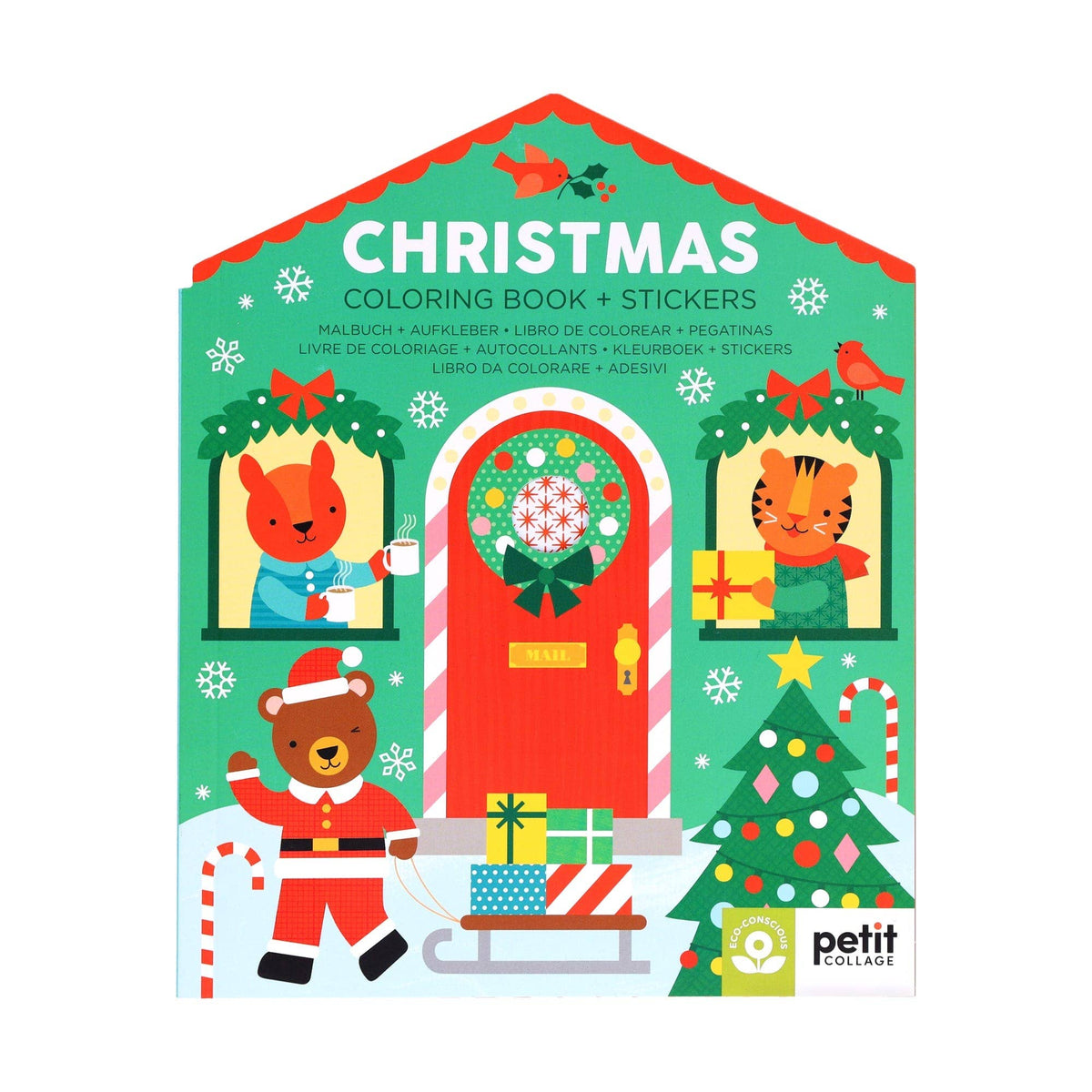Chronicle Books - Christmas Coloring Book + Stickers