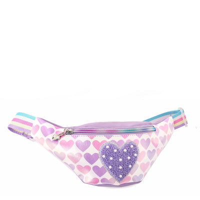Hearts Print Fanny Pack