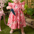 Pink Chicken Baby Girls' Jennifer Dress Set | Pink Candy Cane Santa
