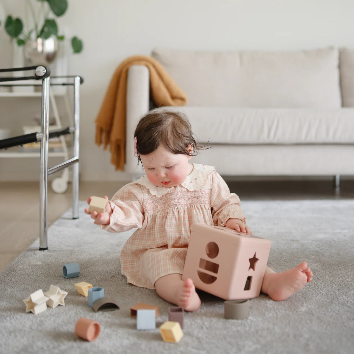 Mushie Shape Sorter Box  | Petal