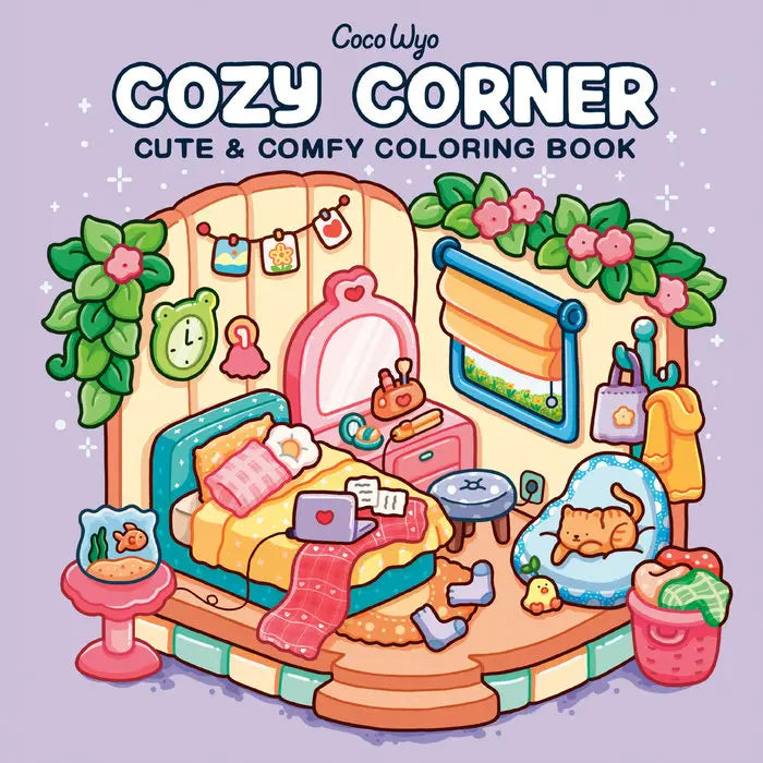 Coco Wyo Cozy Corner Cute + Comfy Coloring Book