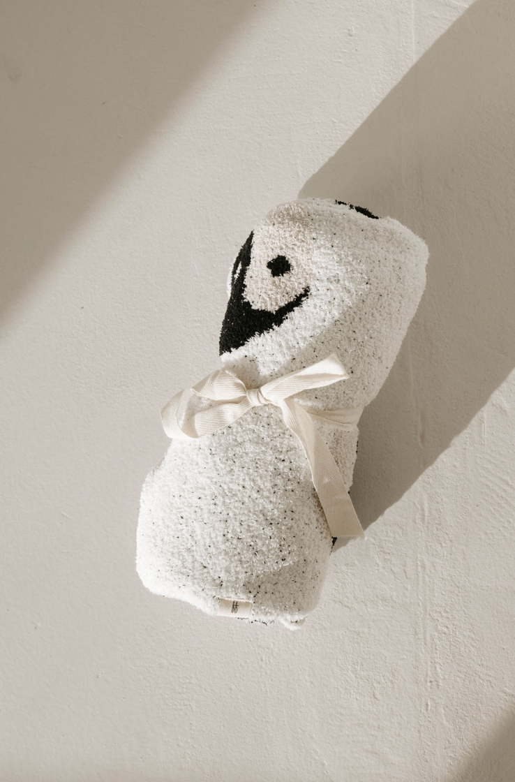 Forever French Baby - Plush Blanket | Black & White Yin Yang