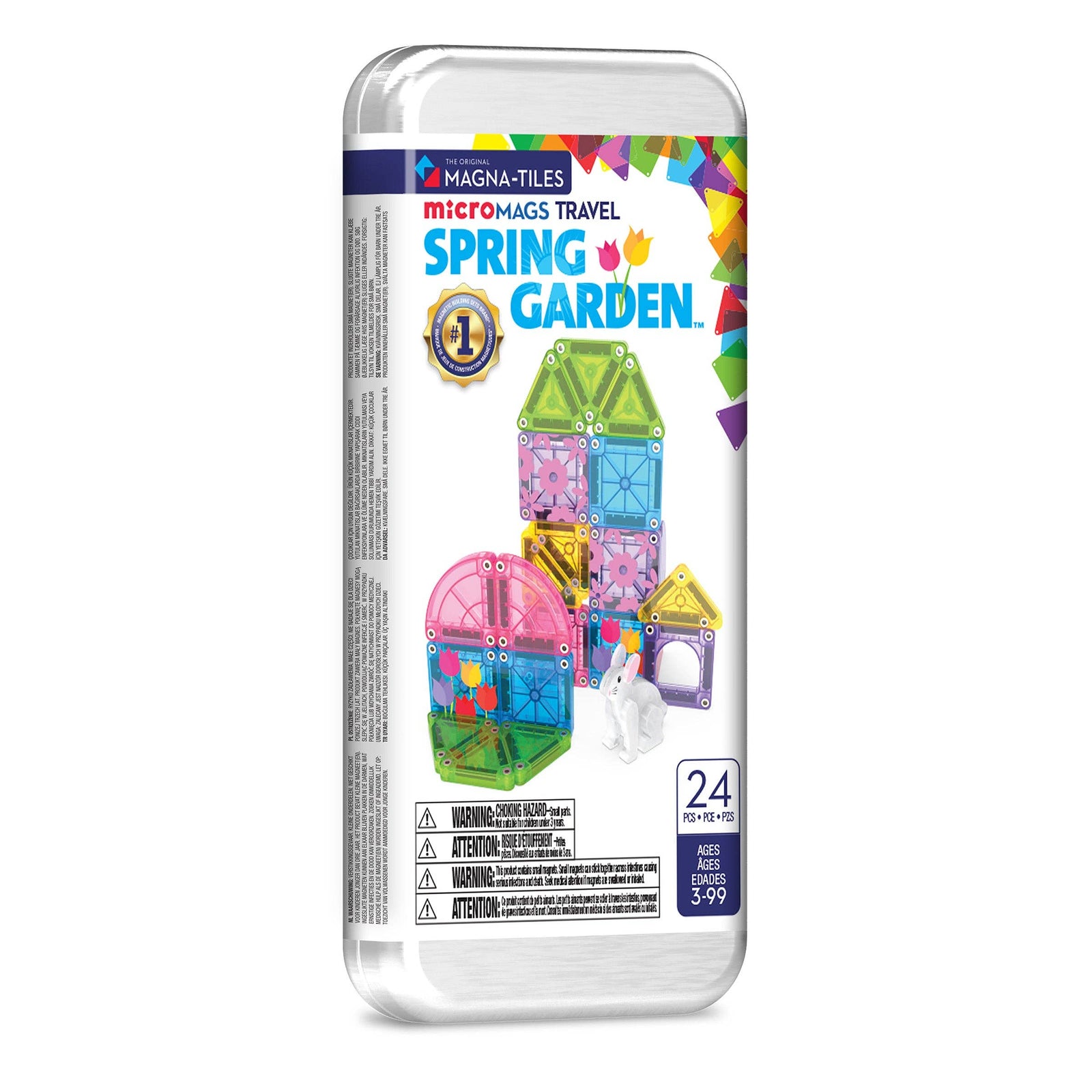 Magna-Tiles MicroMags Travel Set | Spring Garden