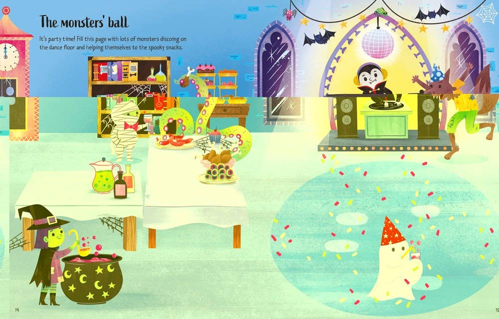 HarperCollins - First Sticker Book Halloween : Usborne