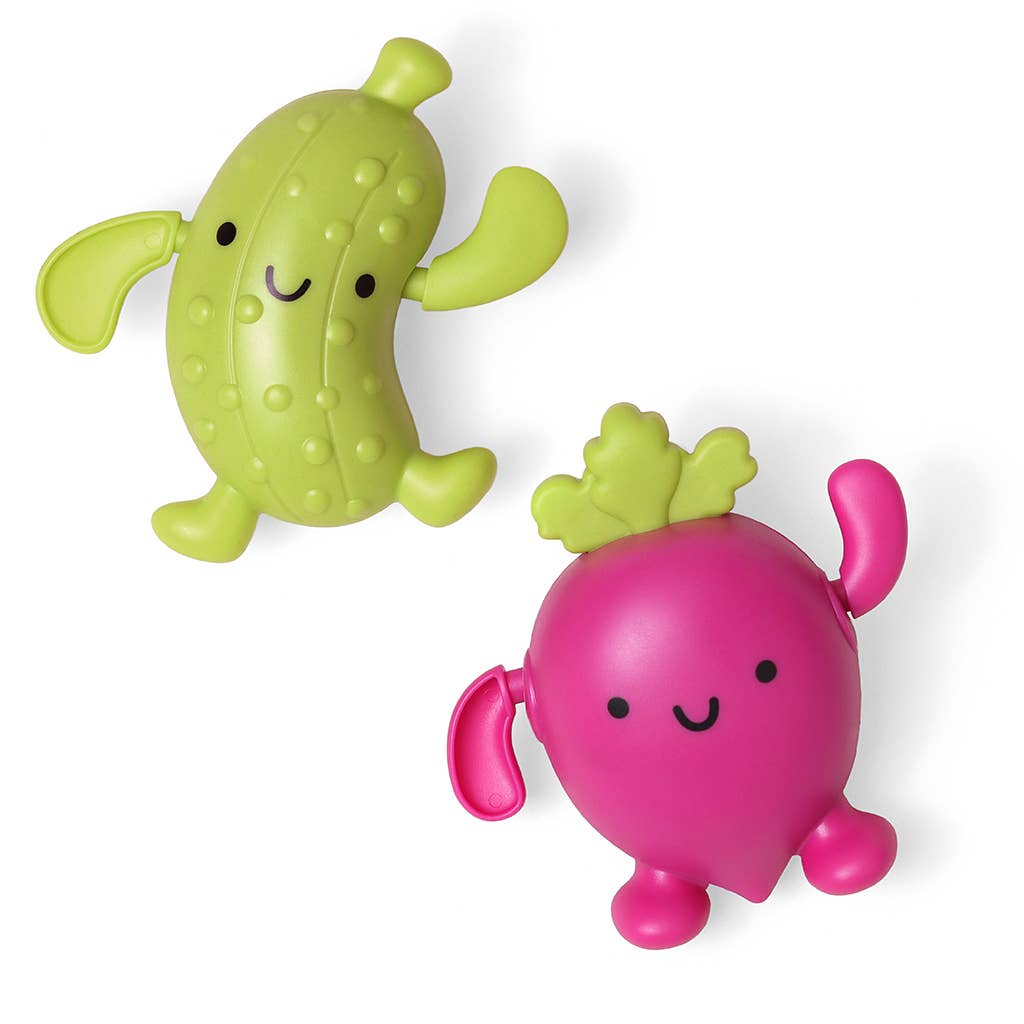 Itzy Ritzy Veggie Silly Swimmers | Bath + Water Toy
