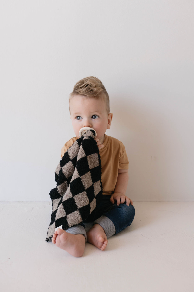 Baby Blanket Lovey | Checkmate Checkerboard