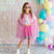 Raspberry Confetti Cape | Kids Dress Up Cape