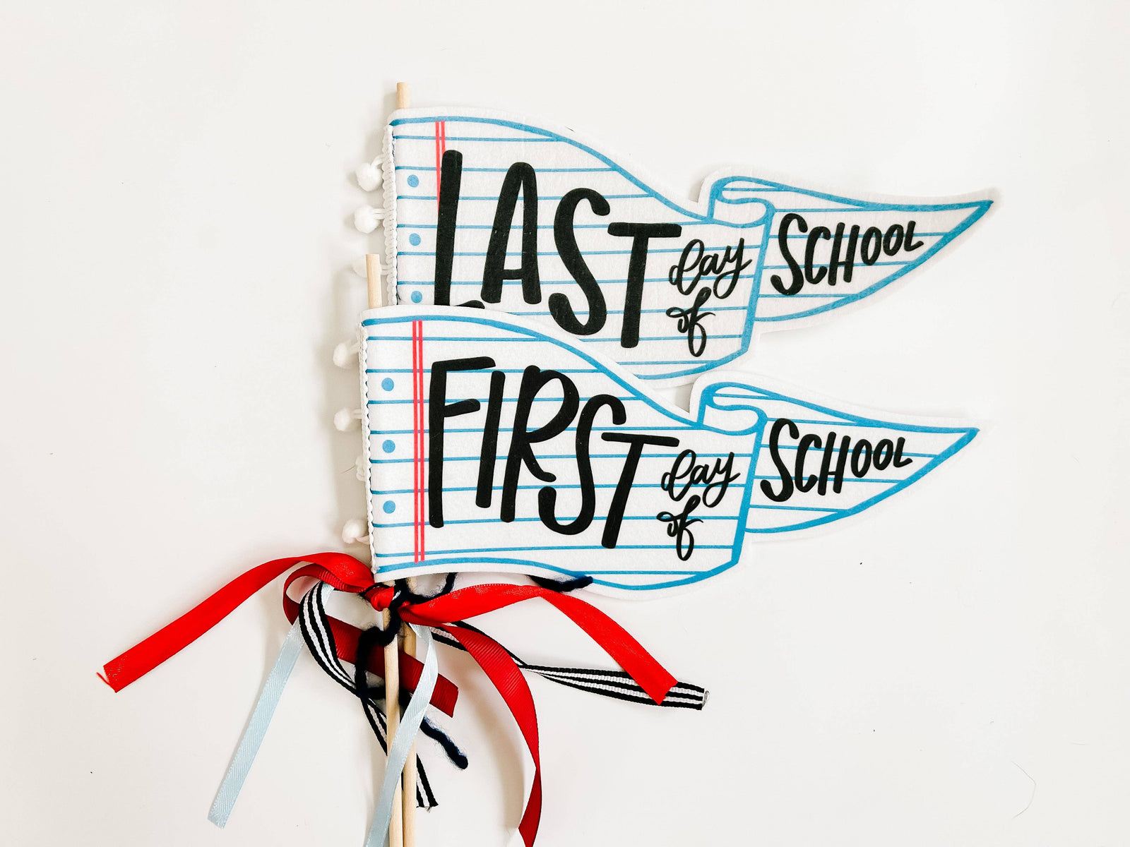 Paper First/Last Day of School Flags