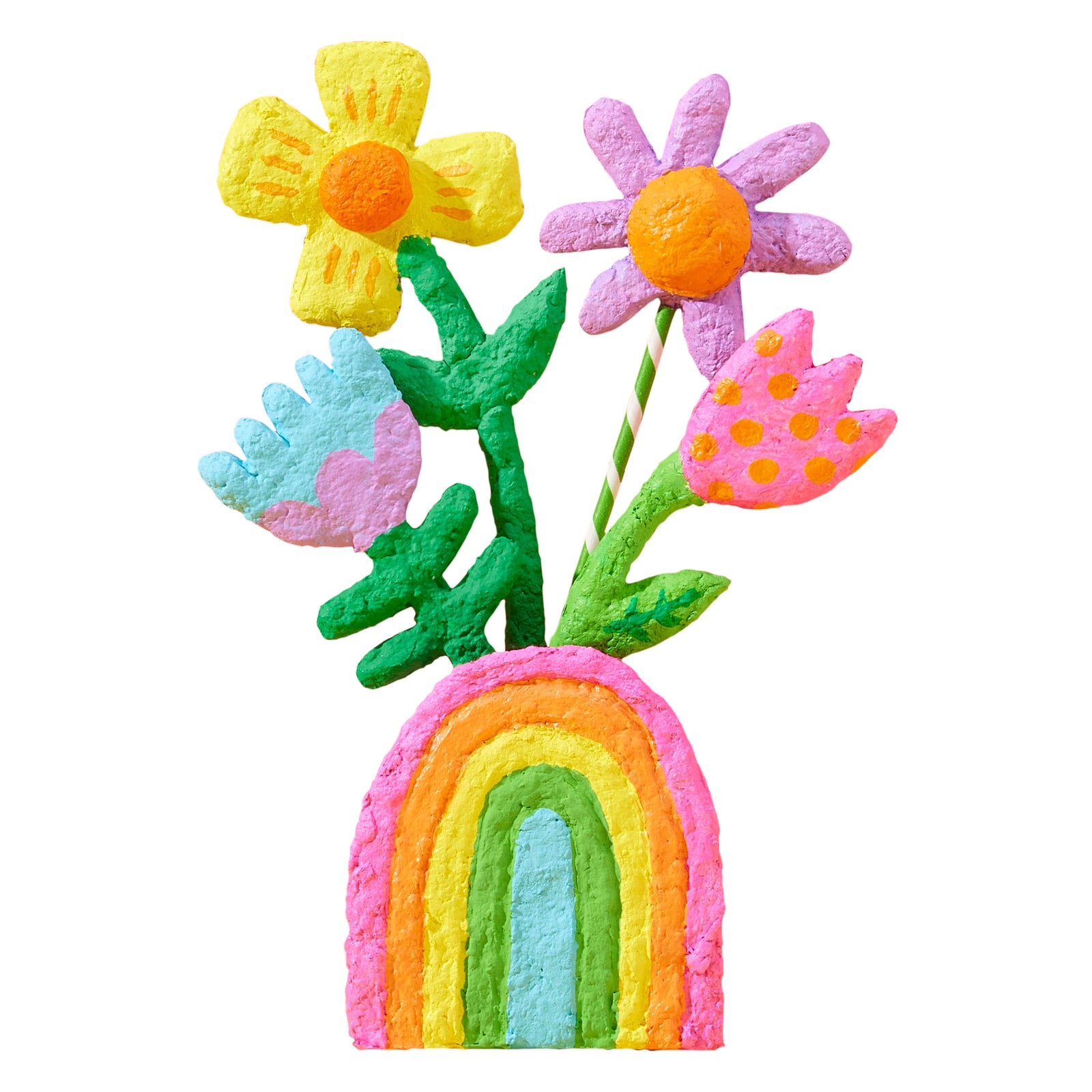 Bright Stripes Paper Mache All Day Kit