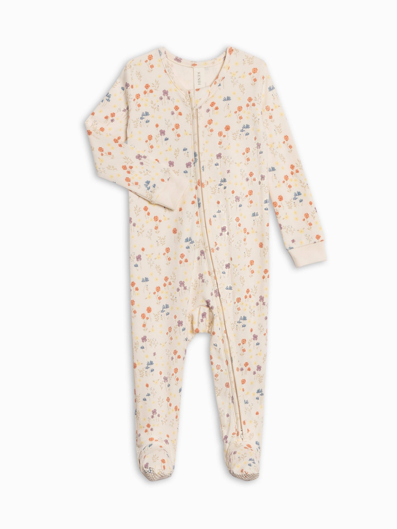 Colored Organics Peyton Zipper Sleeper | Margot Floral