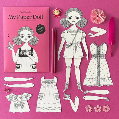 CAMILLA COLORING PAPER DOLL KIT