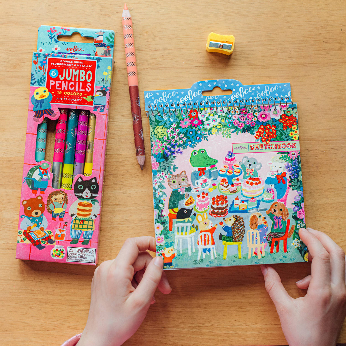 eeBoo Sweet Celebration Jumbo Color Pencils