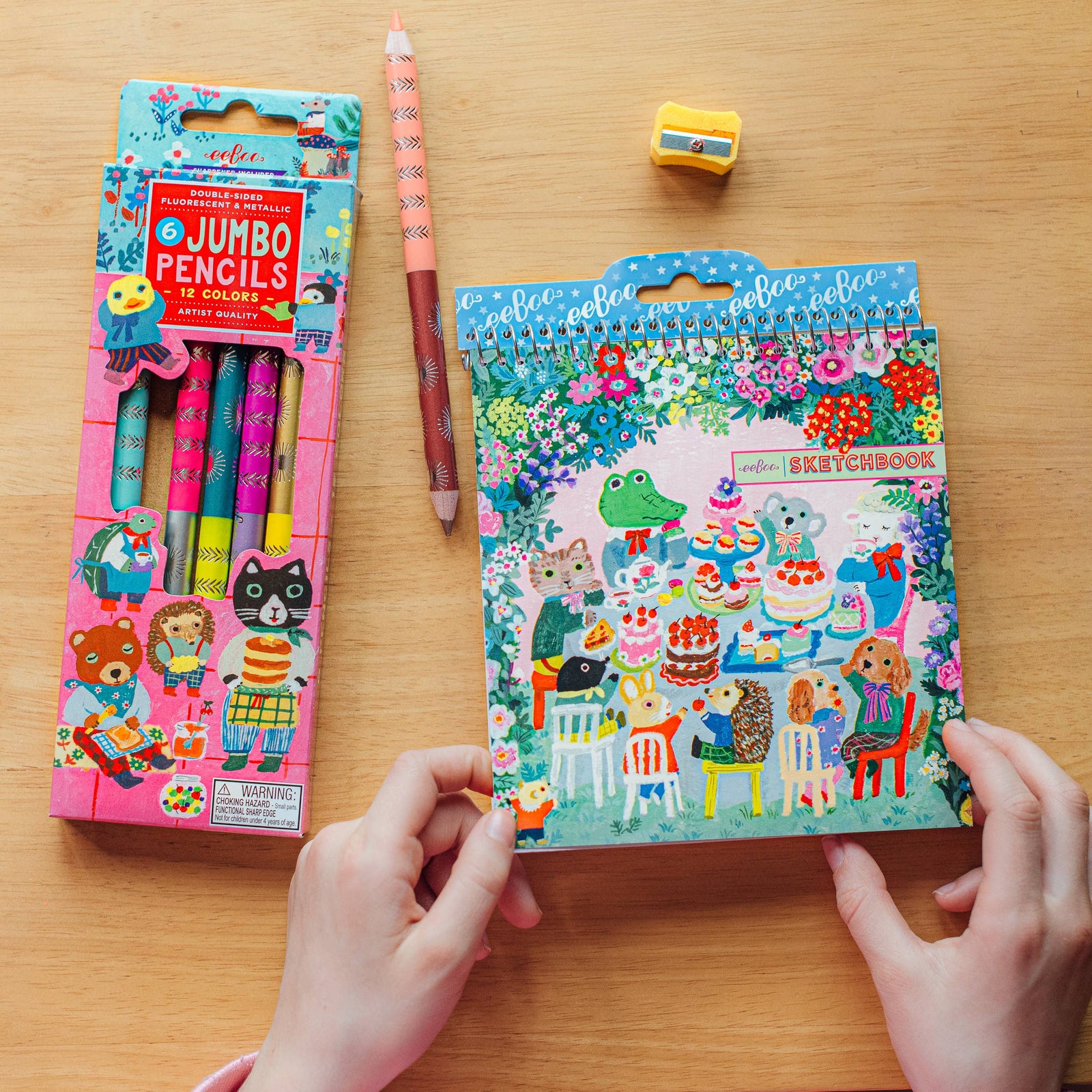 eeBoo Sweet Celebration Jumbo Color Pencils