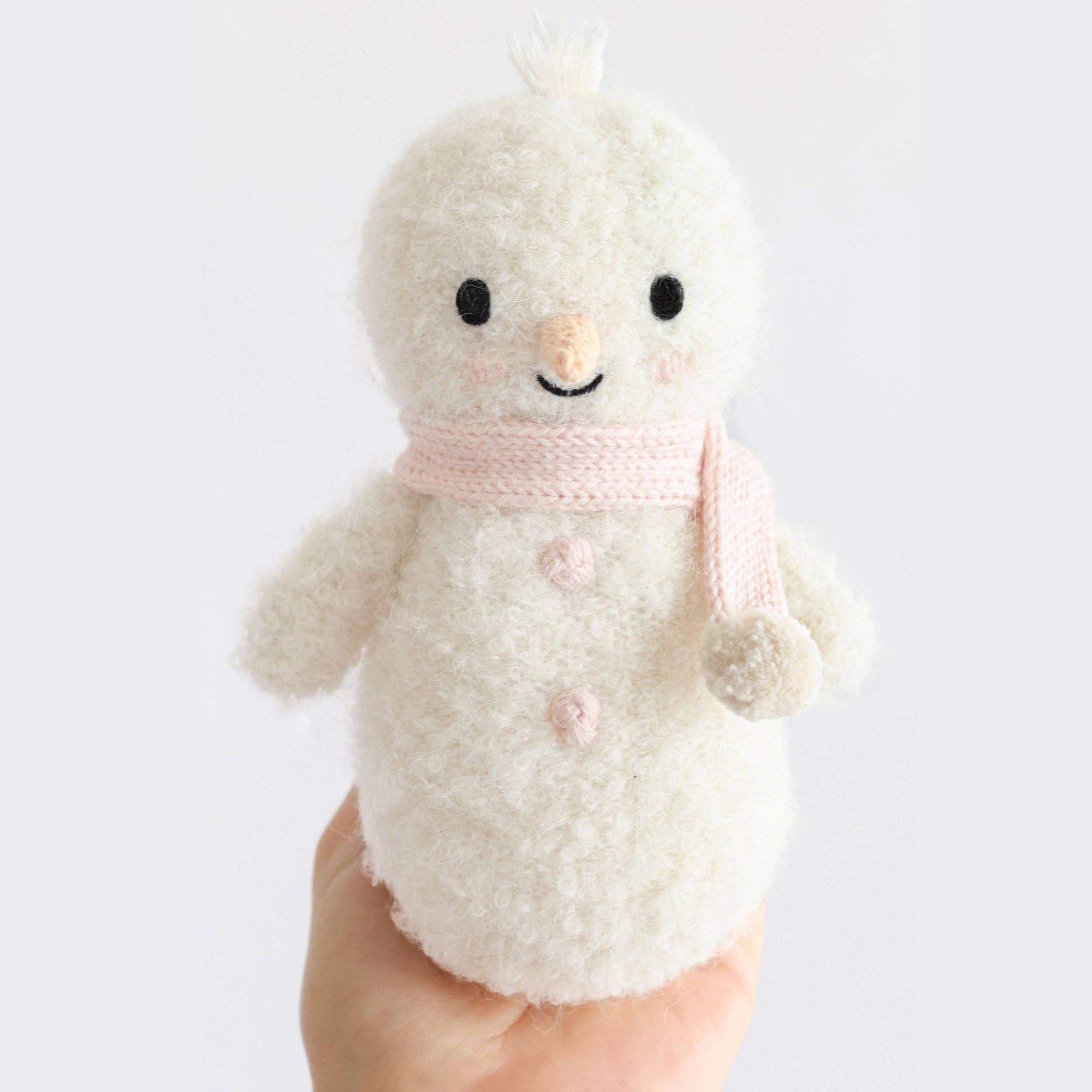cuddle+kind Baby Snowman | Blush