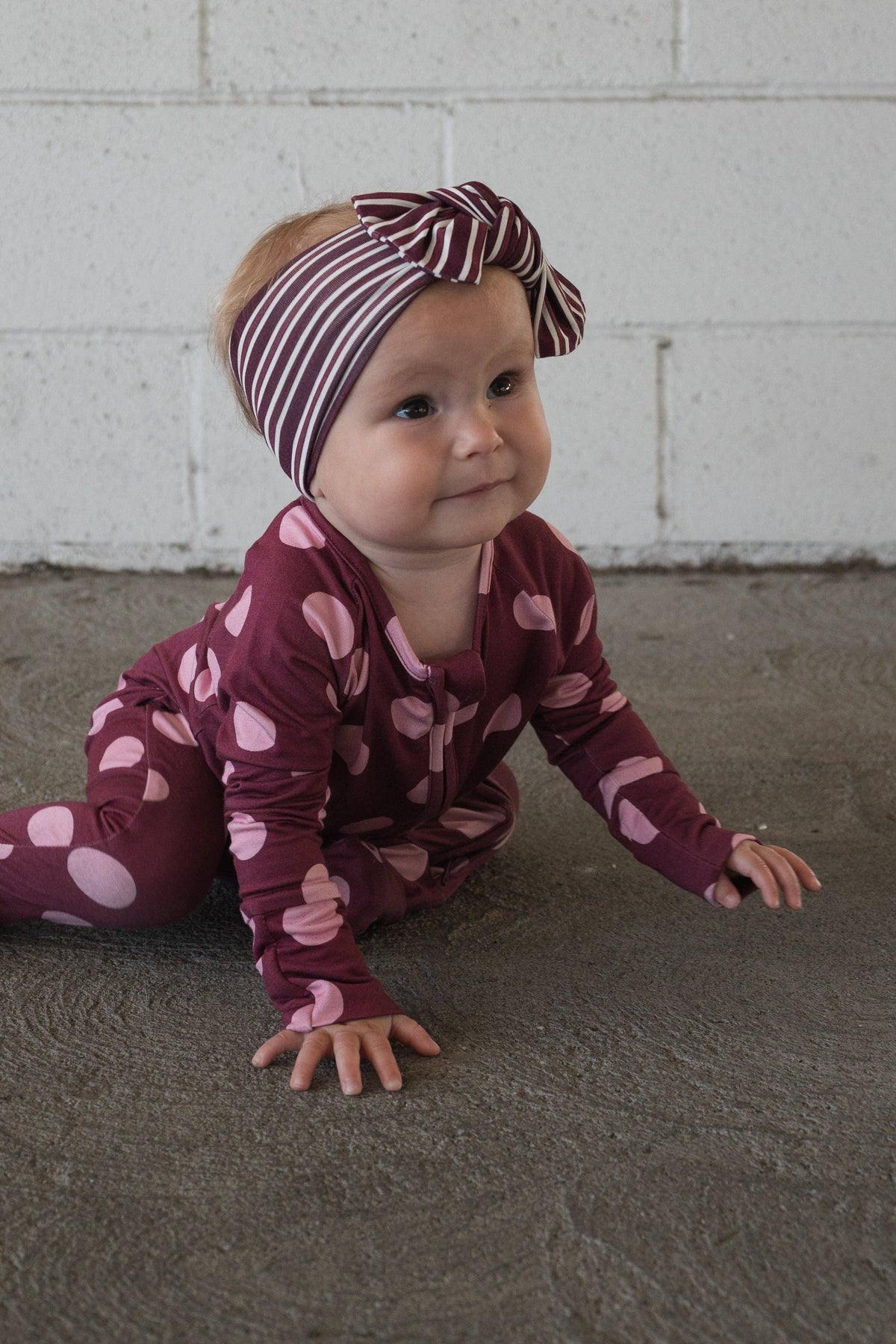 Forever French Baby Bamboo Zip Pajamas | Heather Rose Dot