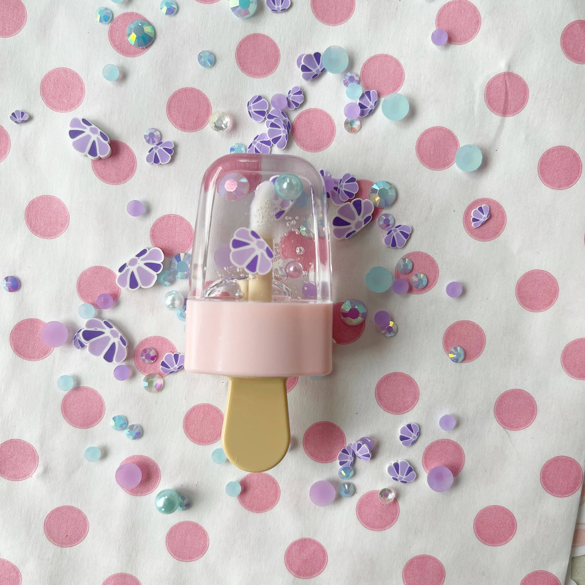 Lavender Seashell Popsicle Lip Gloss