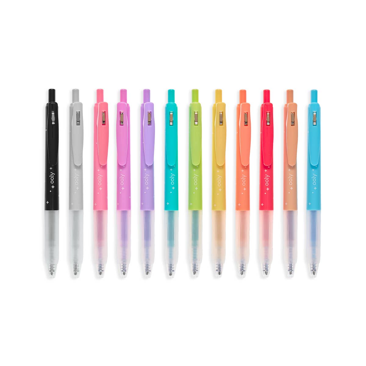 OOLY Oh My Glitter! Retractable Glitter Gel Pens |Set of 12