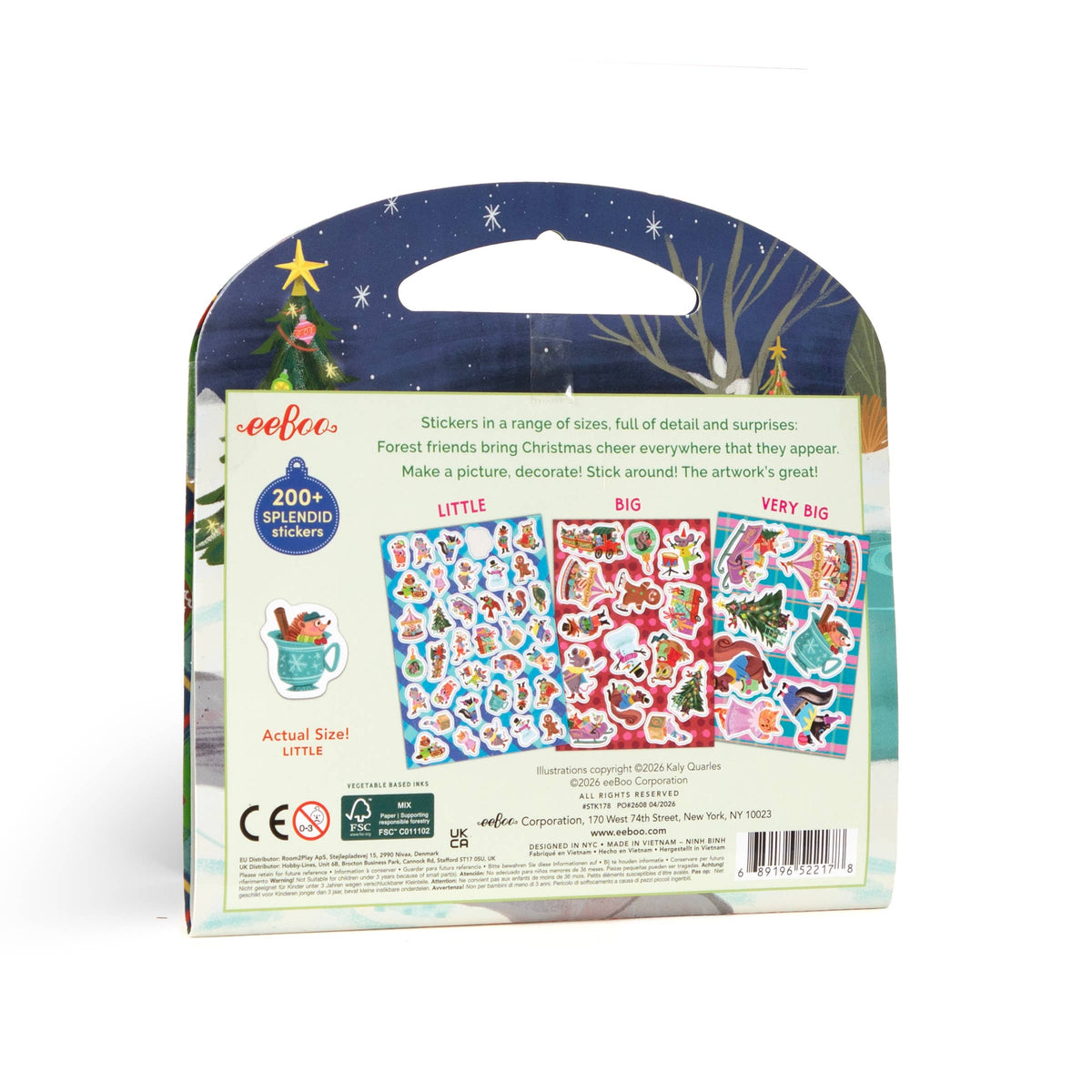 eeBoo Christmas Sticker Book